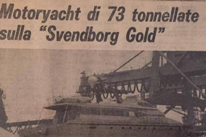 Un yate de motor de 73 toneladas en la Svendborg Gold