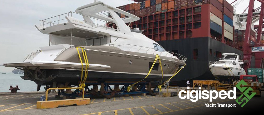 Shipment of a motor yacht from Florida to Europe